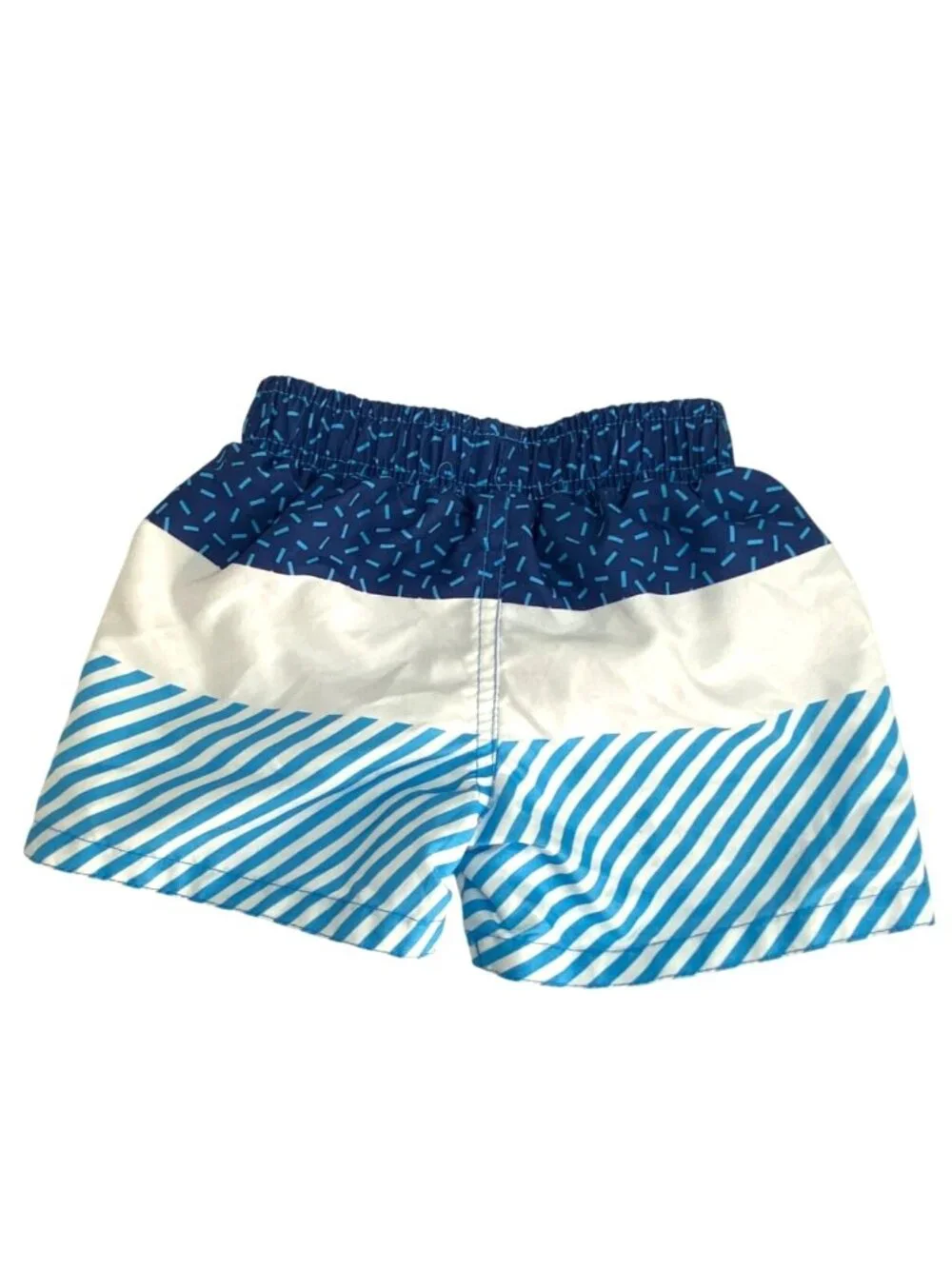 Disney Baby Boy's Blue Mickey Mouse Colorblock Beach Swim Trunks Size 6-9 Months